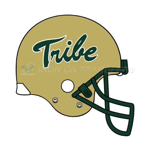 William and Mary Tribe Logo T-shirts Iron On Transfers N7007 - Click Image to Close